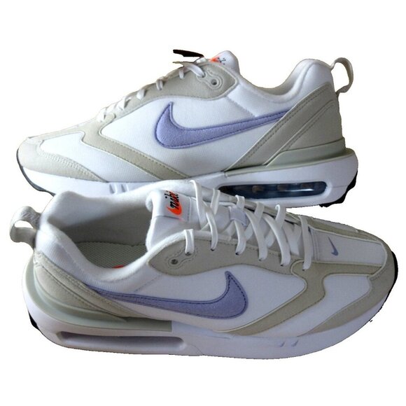 Nike Women's Air Max Dawn Running Training Shoes White Purple Light Bone Sizes - Picture 1 of 5
